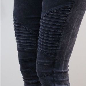 Black Moto Jeans